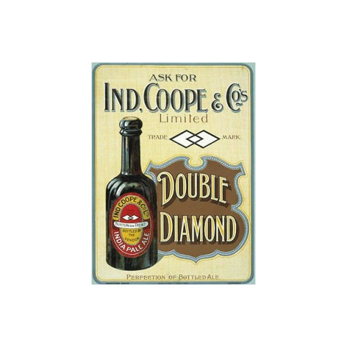Metal Fridge Magnet (FH): Ind Coope - Double Diamond (E.O.L.) - SAVE 25% !!