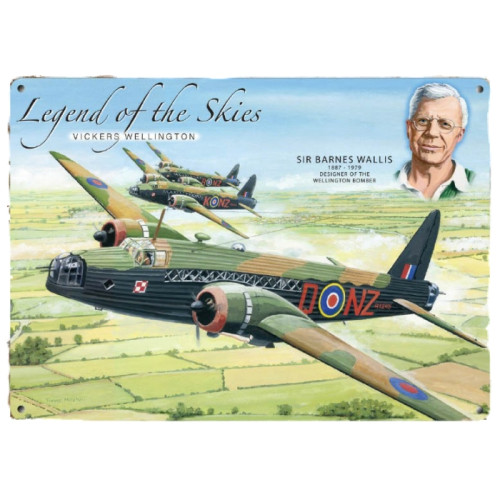 Metal Fridge Magnet (AE): Legend of the Skies - Vickers Wellington