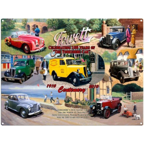 Metal Fridge Magnet (CM): Jowett Cars Centenary (Kevin Walsh)