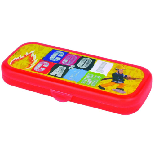 Fireman Sam Cutlery GoPak with Case (Colour Burn) (E.O.L.) - SAVE 35% !!