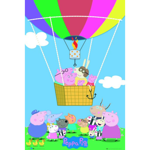 Maxi Poster (61x91cm) - Peppa Pig Balloon (E.O.L.) - SAVE 50% !!