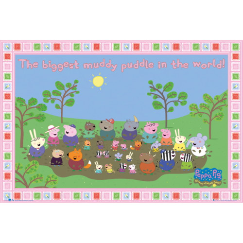 Maxi Poster (61x91cm) - Peppa Pig Muddy Puddle (E.O.L.) - SAVE 50% !!