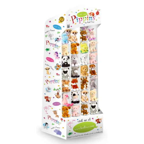 Keel Soft Toy: Pippins FSDU (F.O.C. with MOQ 144 pces. mixed in 6's)