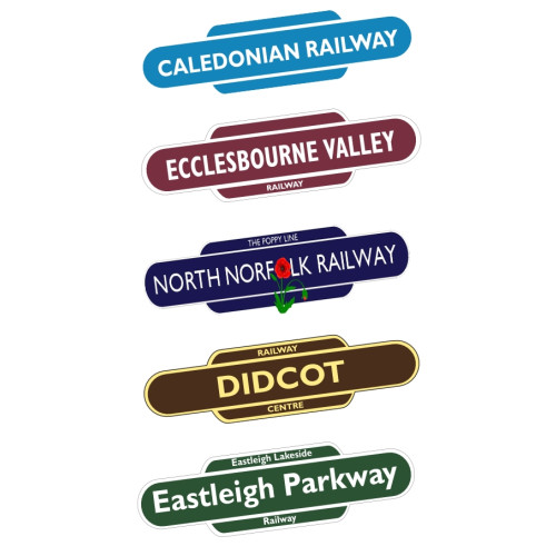 Mini Totem Station Sign Magnet - Rubberised PVC (115 x 33 x 2mm) - "To Own Design and Regional Colour" (supplied in clear bag with header card) (NEW)