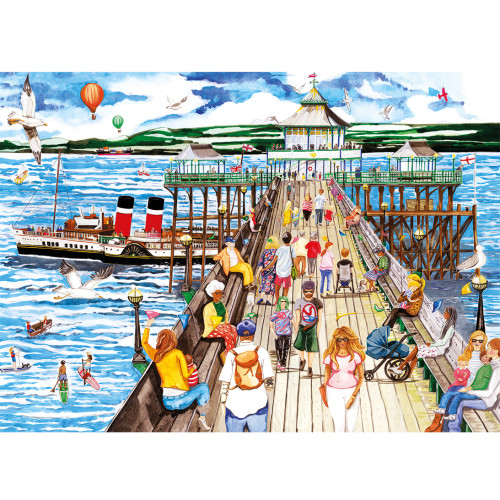 Jigsaw: Clevedon Pier (with P.S. Waverley) (1000 pce)