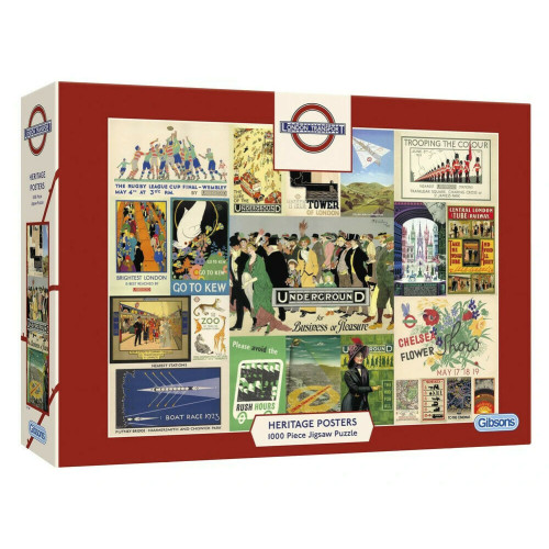 Jigsaw: TFL Heritage Posters (1000 pce) (E.O.L.) - SAVE 15% !!