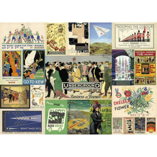 Jigsaw: TFL Heritage Posters (1000 pce) (E.O.L.) - SAVE 15% !!