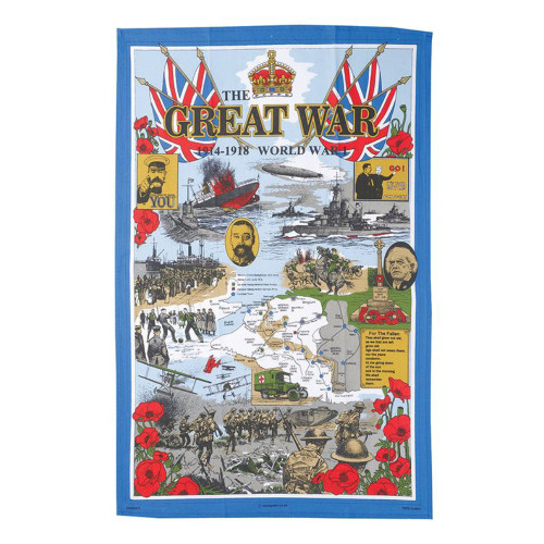 Tea Towel: The Great War (on plastic hanger with swing tag)