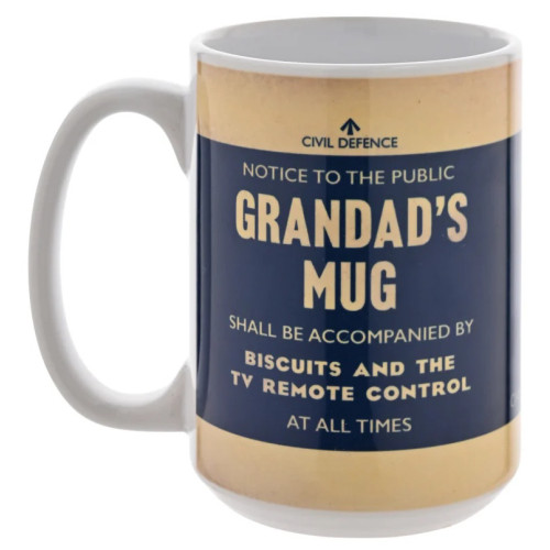 Civil Defence Mug - Grandad's Mug (426ml) (boxed) (NEW)