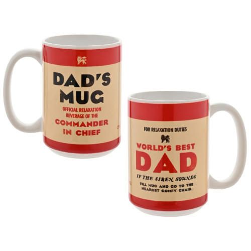Civil Defence Mug - World's Best Dad (426ml) (boxed) (NEW)