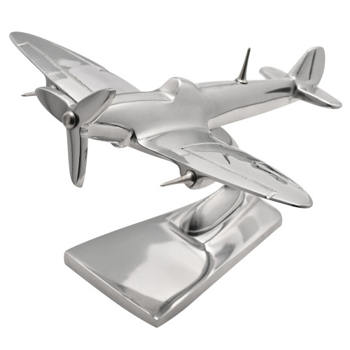 Military Heritage Spitfire 6 inch Shiny Metal Model (NEW)