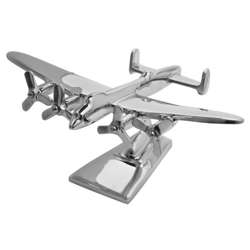 Military Heritage Lancaster Bomber 5 inch Shiny Metal Model (NEW)
