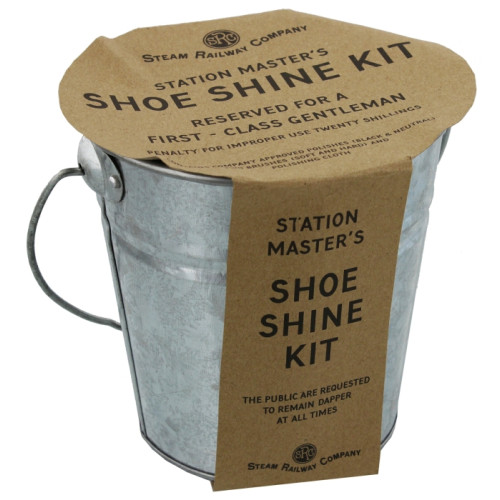 Steam Railway Co. Shoe Shine Kit in a Tin 21cm (E.O.L.) - SAVE 35% !!