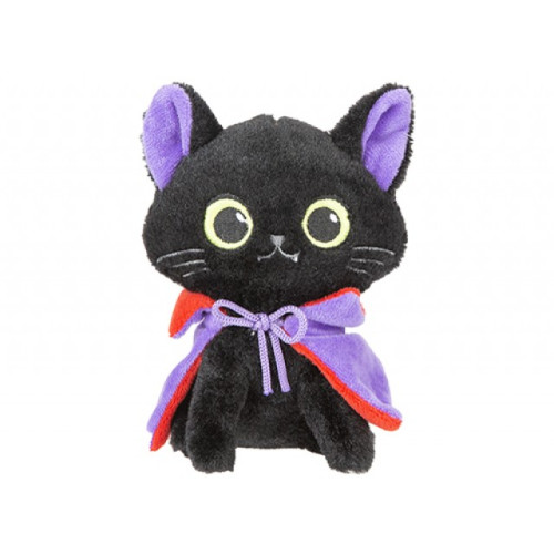 Halloween Vampire Cat with Cape Plush 5.5"