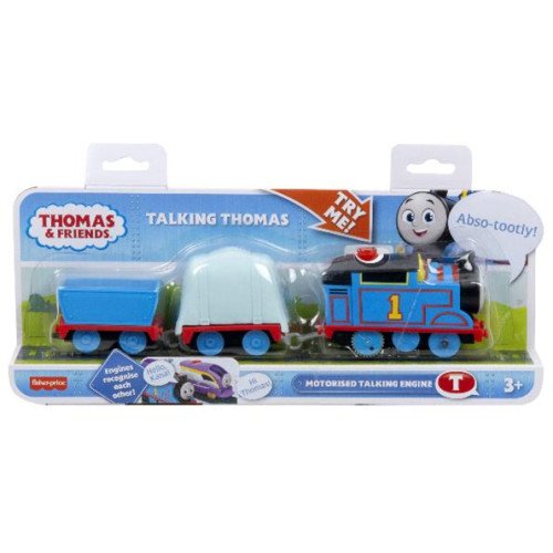 TT Trackmaster Motorised: Talking Thomas with Two Wagons AEG (E.O.L.)