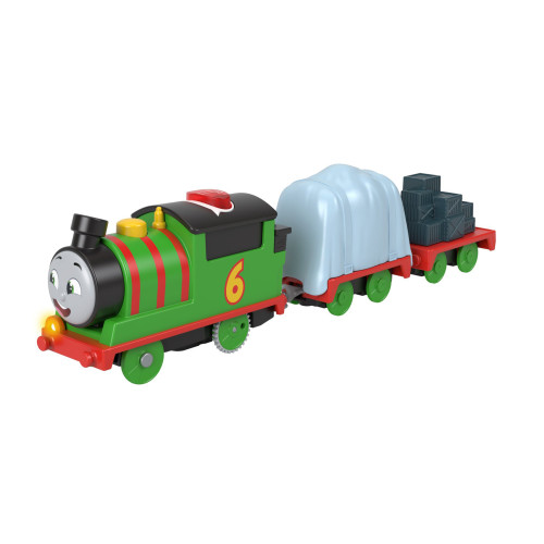TT Trackmaster Motorised: Talking Percy with Two Wagons AEG