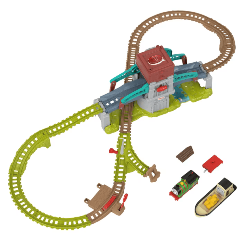TT Trackmaster Motorised: Talking Bulstrode & The Which-Way Bridge (Double Drawbridge) Playset (E.O.L.)
