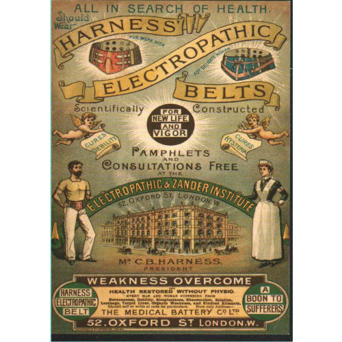 Postcard - Harness Electropathic Belts