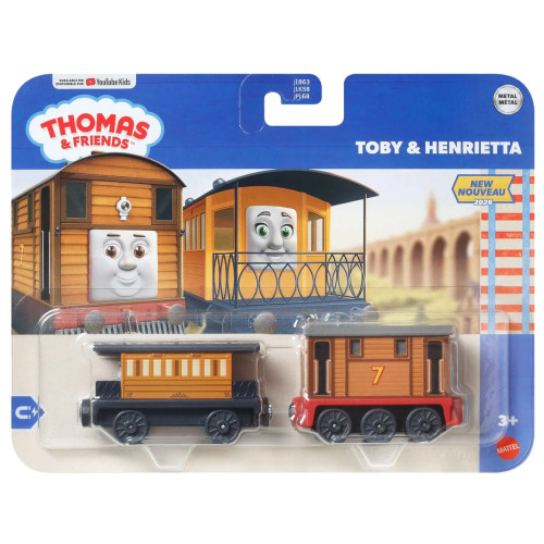 Thomas & Friends Deluxe Metal Engine: Toby & Henrietta (NEW)