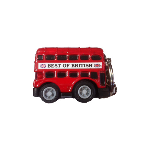 Keyring: Red DD Bus 3.2cm P/B (E.O.L.) - SAVE 15% !!