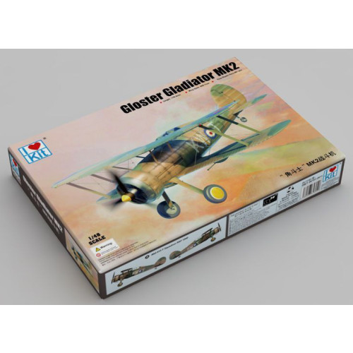 I Love Kit 1:48 Aircraft Kit - British RAF Gloster Gladiator Mk II Fighter Aircraft (NEW)