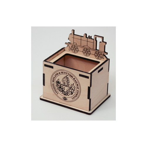 Wooden Pencil Pot with Loco - LMS (E.O.L.) - SAVE 25% !!