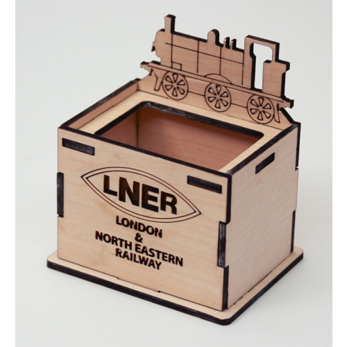 Wooden Pencil Pot with Loco - LNER (E.O.L.) - SAVE 25% !!