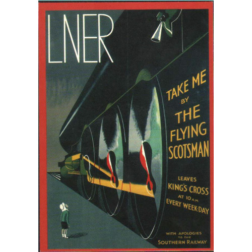 Postcard - LNER Take Me By The Flying Scotsman