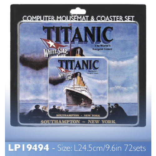 Mousemat & Coaster Set - Titanic (E.O.L.) - SAVE 30% !!
