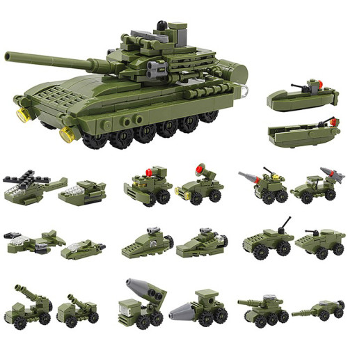 Mini Bricks Kit - Army (Set of 10) (NEW)