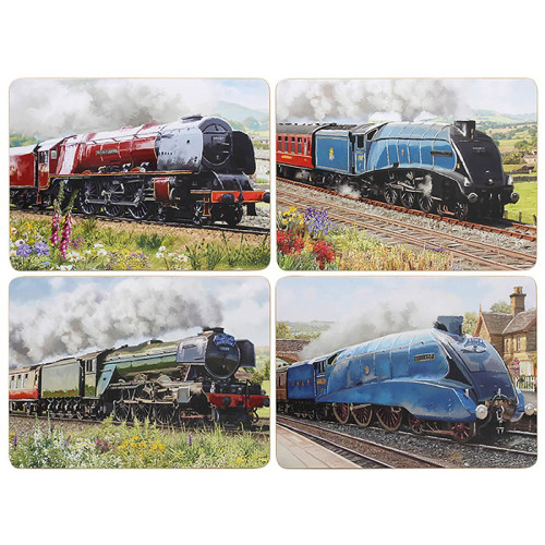 Classic Trains Placemats - Set of 4 (in window box) (29 x 21cm) (NEW) (Due Jun)