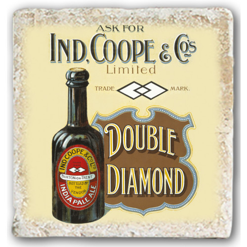 OMS Marble Coaster: Ind. Coope Double Diamond (E.O.L.) - SAVE 25% !!