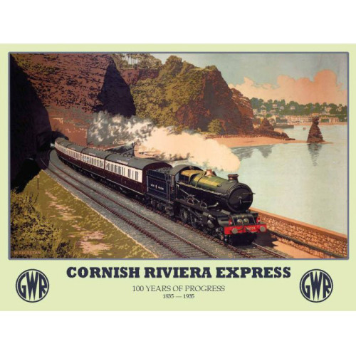 Medium Metal Sign (RL): G.W.R. Cornish Riviera Express (NEW)