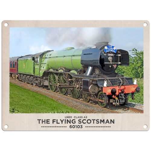Medium Metal Sign (RL): LNER Class A3 'The Flying Scotsman' 60103 (NEW)