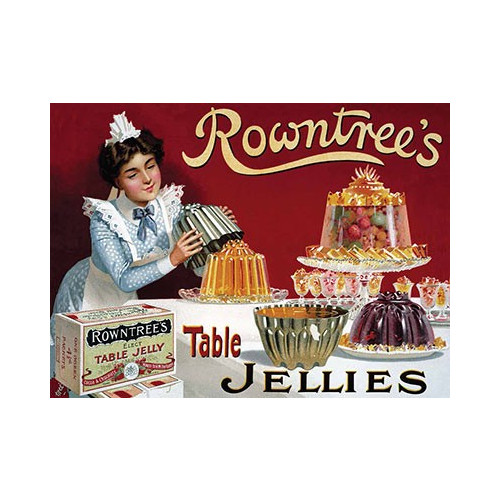 Mini Metal Sign (FH): Rowntree's Table Jellies