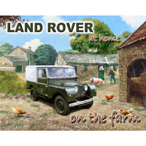 Mini Metal Sign (CM): Land Rover - Go anywhere &acirc;&brvbar; Do anything