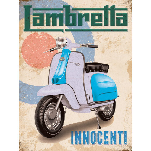 Mini Metal Sign (CM): Lambretta Innocenti