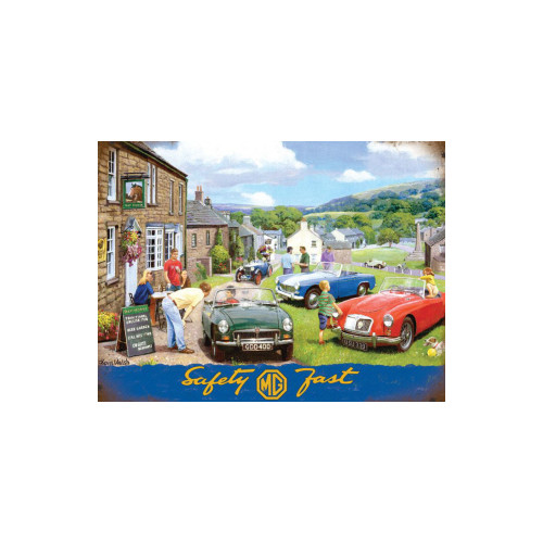 Mini Metal Sign (CM): MG - Safety Fast (E.O.L.) - SAVE 25% !!