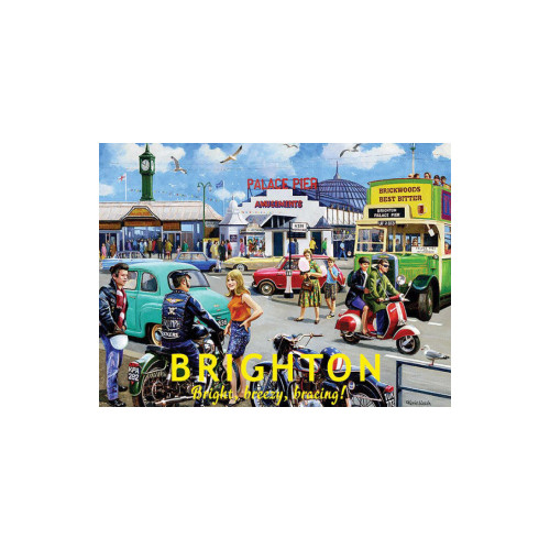 Mini Metal Sign (TR): Travel Poster - Brighton (E.O.L.) - SAVE 15% !!