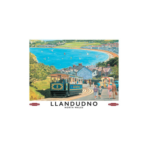 Mini Metal Sign (TR): Travel Poster - Llandudno North Wales