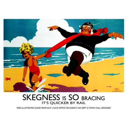 Mini Metal Sign (RL): Skegness Is So Bracing (E.O.L.) - SAVE 20% !!