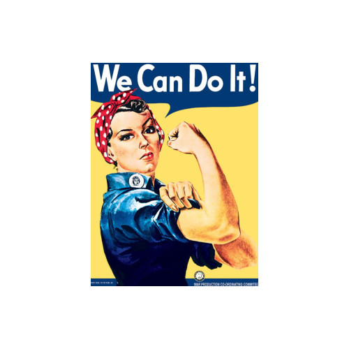 Mini Metal Sign (MW): We Can Do It! - Rosie the Riveter