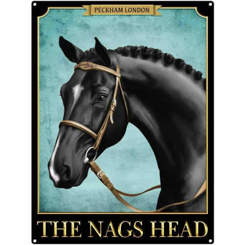 Mini Metal Sign (EN): The Nags Head &acirc;&brvbar;. Peckham London (OFAH) (NEW)