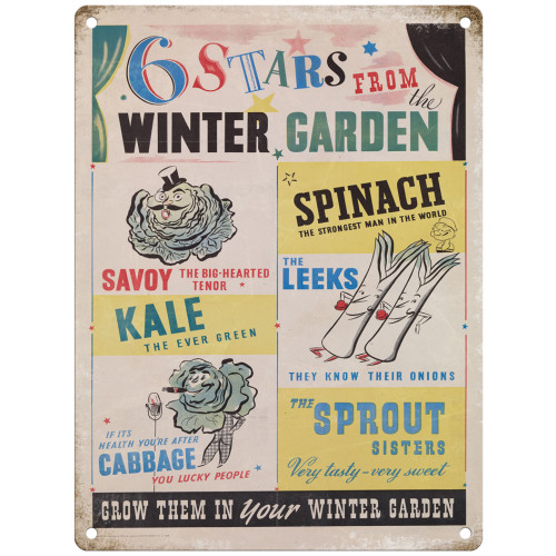 Mini Metal Sign (IWM): Grow Them In Your Winter Garden