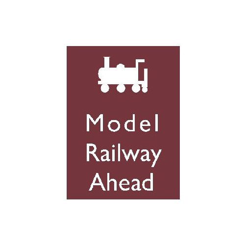 Metal Sign (RL): Model Railway Ahead