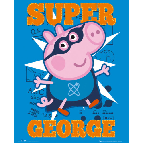 Mini Poster (40x50cm) - Peppa Pig Super George (E.O.L.) - SAVE 50% !!