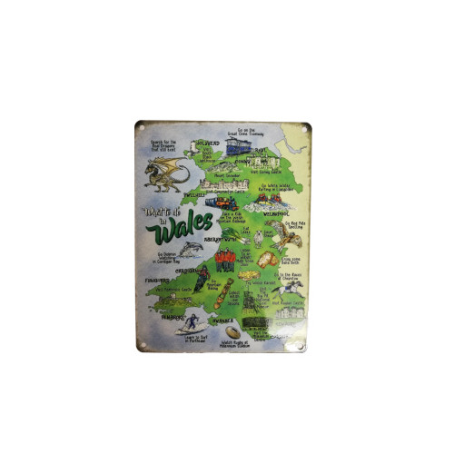Mini Metal Sign (RL): What To Do in Wales (E.O.L.) - SAVE 20% !!