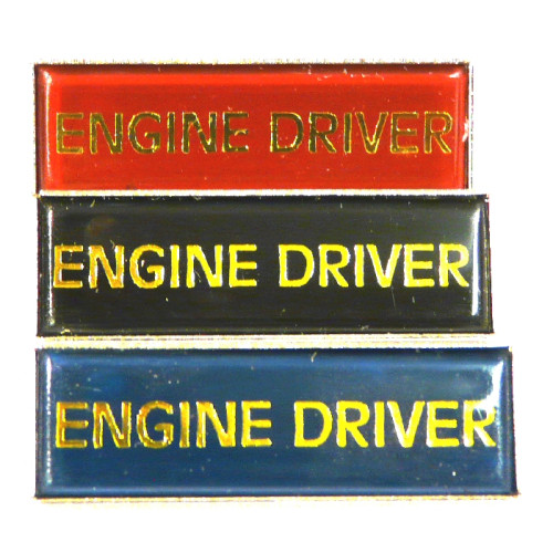 Oblong Pin Badge: Engine Driver