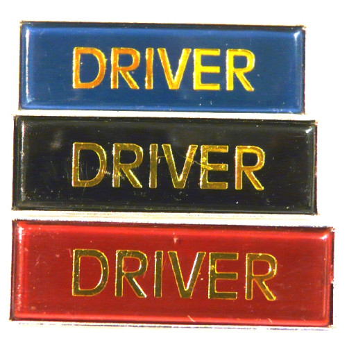 Oblong Pin Badge: Driver