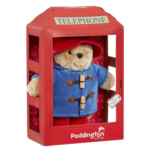 Phone Box Paddington Plush in Display Box (22x8.5x20cm) (0 Mths+)